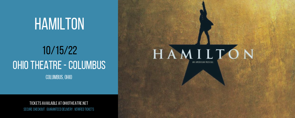 Hamilton at Ohio Theatre - Columbus